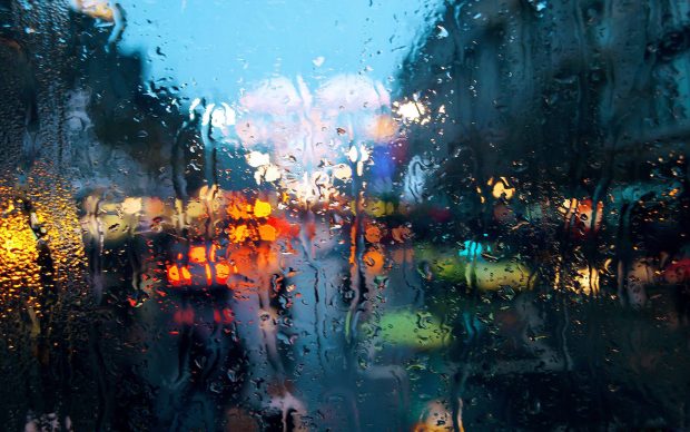 Rain Window Wallpaper 2560x1600.