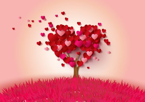 Romantic love mood hearts wallpaper cool photos.