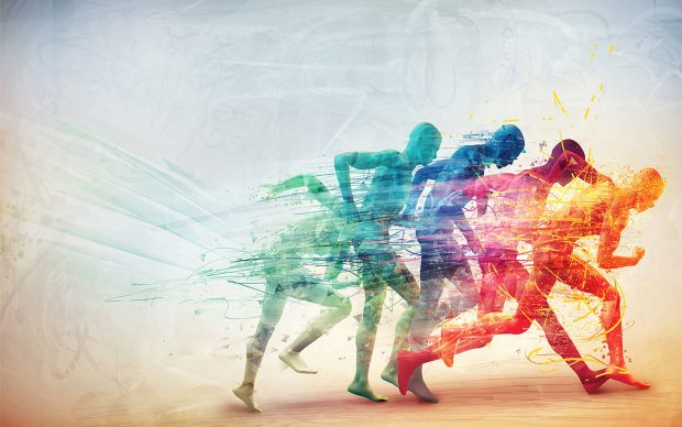 Running Abstract 2560 x 1600 Image.