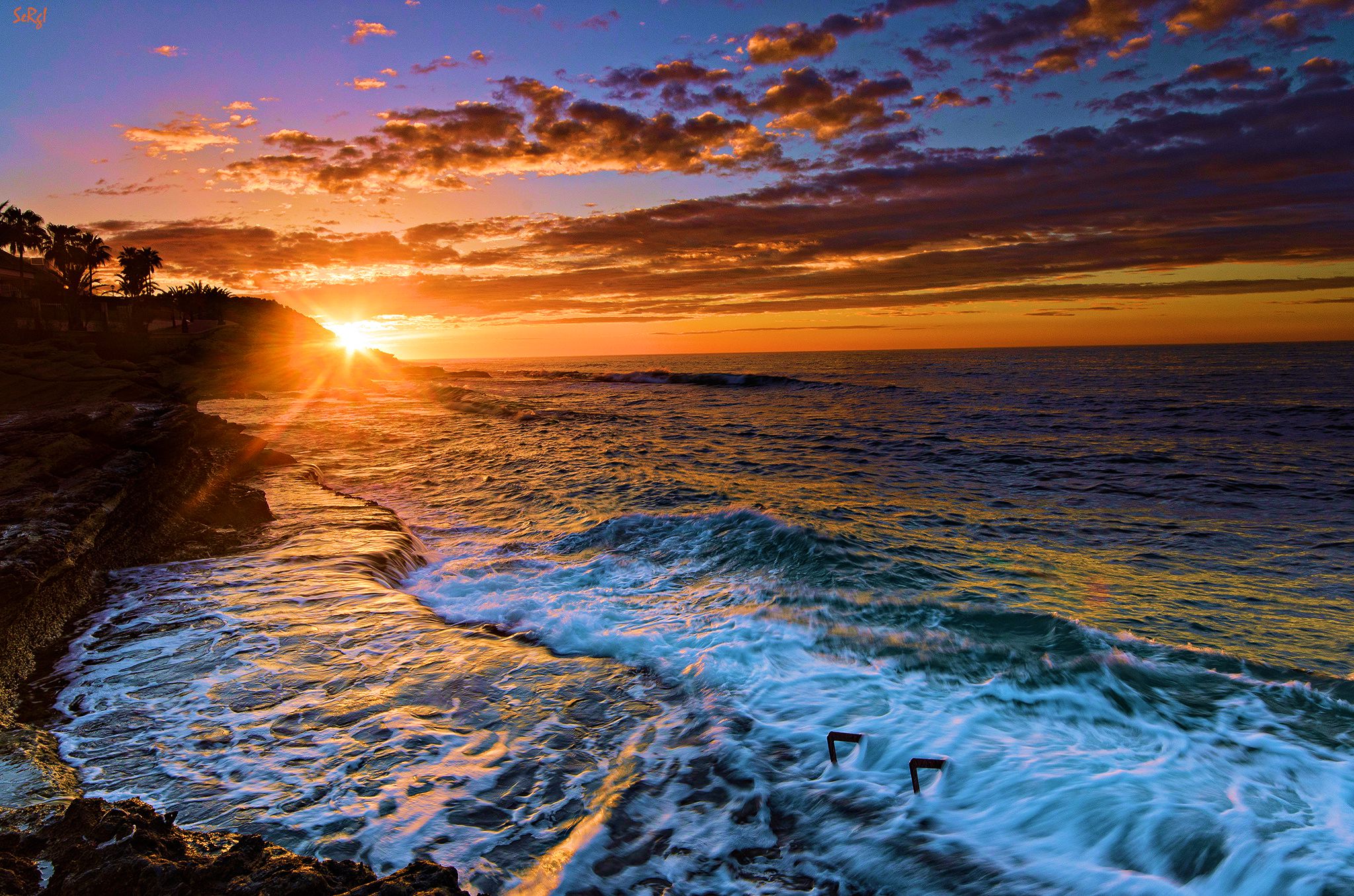 Free Download Sunset Beaches Backgrounds - PixelsTalk.Net