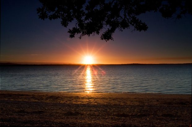 Sunset Beaches HD Background.