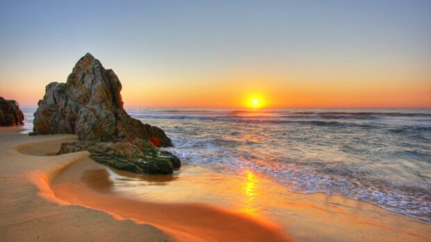 Sunset Beaches HD Wallpaper.