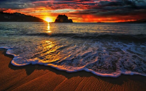 Sunset Beaches Wallpaper Free Download.