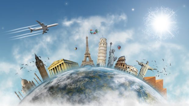 Travel the world wallpaper 1920x1080.