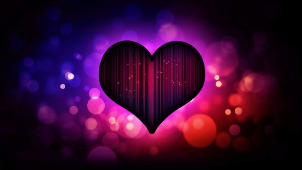Valentine Love Heart for Background HD Wallpaper.