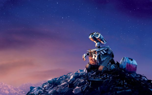 Wall E on Earth 1440 x 900 Wallpaper.