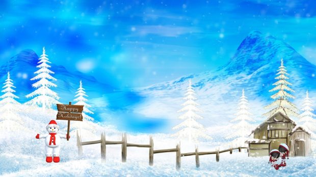 Winter Christmas Holidays 1920x1080 Image.