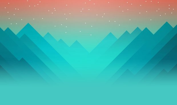 2D Triangle Landscape Wallpaper 2048x1216