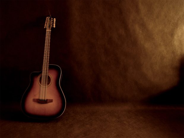 Acoustic Guitar Background 1600x1200 Free.