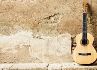 Acoustic Guitar Wallpaper for Desktop HD.