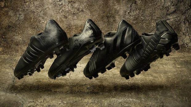 Adidas Black Pack Soccer Cleats Photo.