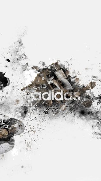 Adidas Iphone Sneakers Stylish Brand Wallpaper.