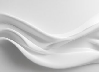 Aesthetic white background with gentle gradients and delicate shadows, perfect for a serene workspace.