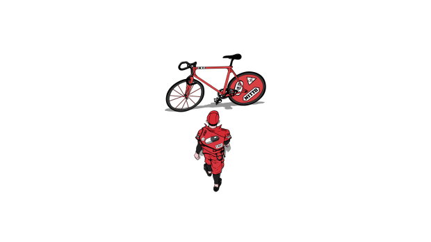 Akira Bicycle Bike Kaneda White Wallpaper.