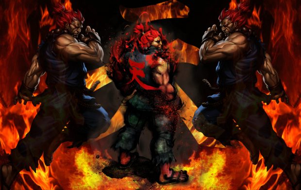 Akuma Street Fighter Desktop Wallpaper.