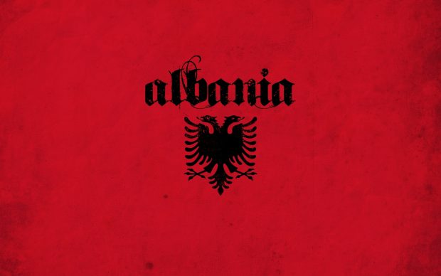 Albanian Flag Wallpaper 1920x1200.