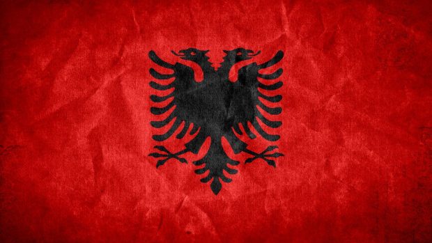 Albanian Flag Wallpaper.