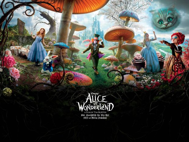 Alice in Wonderland Widescreen Wallpaper.