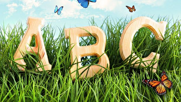 Alphabet Full HD Wallpaper.