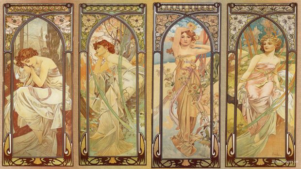 Alphonse Mucha Wallpaper Full HD.