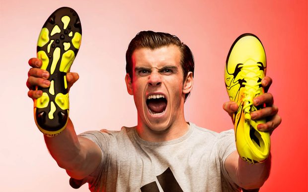 Bale Adidas Soccer Boots Background.