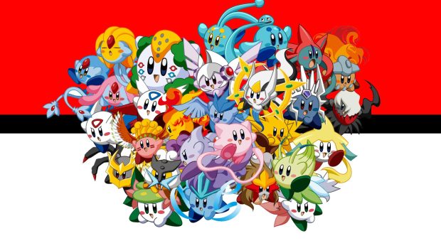 Beautiful All Pokemon Background.