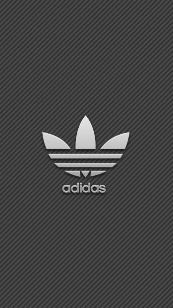 Black Adidas Iphone Wallpaper.