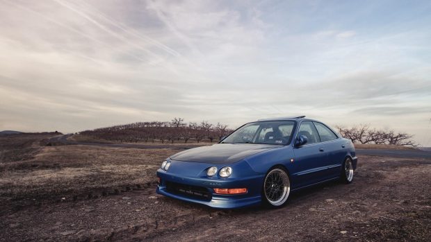 Blue Acura Integra Wallpaper.