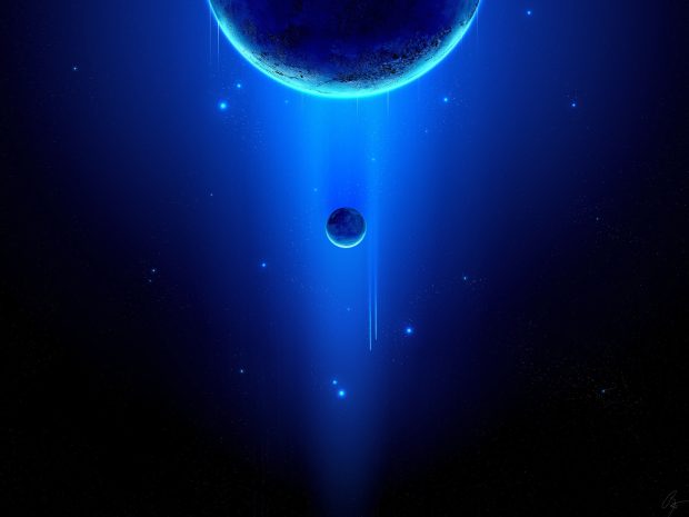 Blue Space Wallpaper for Ipad Air.