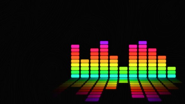 Color Abstract Music Background.