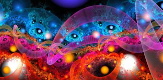Colorful Abstract Fractal Art Wallpaper.