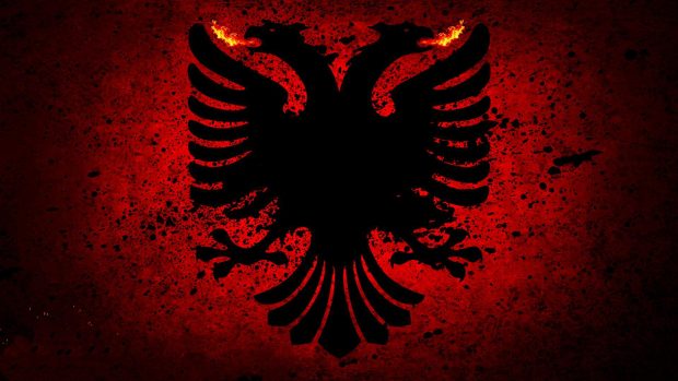 Cool Albanian Flag Wallpaper.