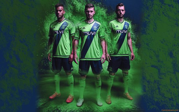 Cool Green Adidas Soccer Kit Background.