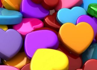 Cute Love Heart 3D Background for Android