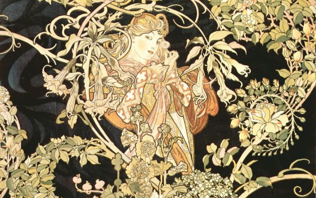 Free Download Alphonse Mucha Wallpaper.