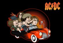 Funny Cartoon Ac Dc Background.