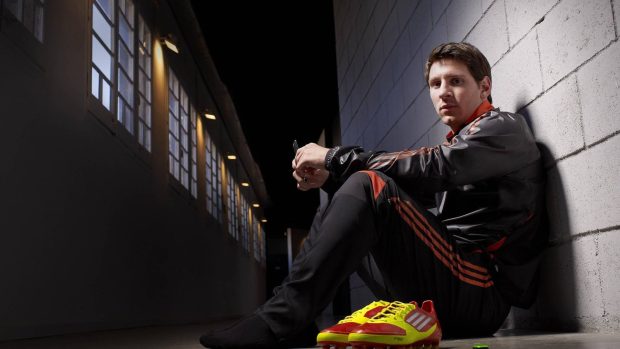 HD Adidas Messi Soccer Background.