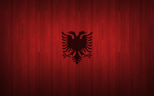 HD Albanian Flag Wallpaper.