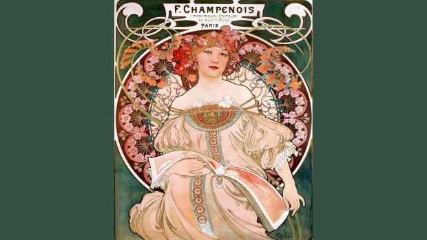 HD Alphonse Mucha Background.