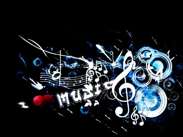 Love Music Art Abstract Black Background Images HD Download.