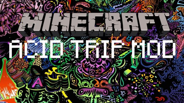 Minecraft Acid Trip Background.