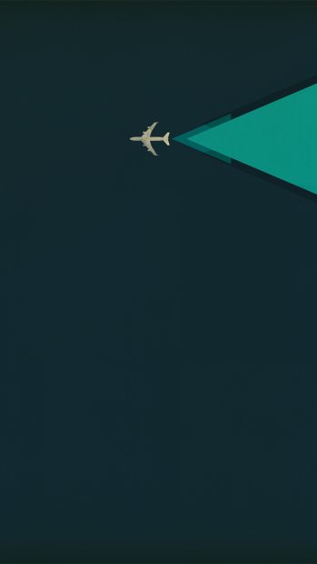 Minimalism Airplane Iphone Background.