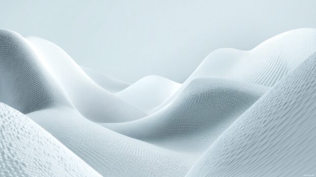 Minimalist white background featuring soft textures and subtle patterns for a calming desktop experience.