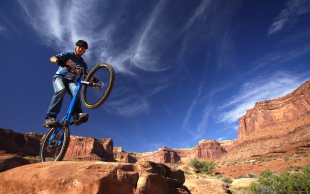 Mountain Biking Adventure Wallpaper.