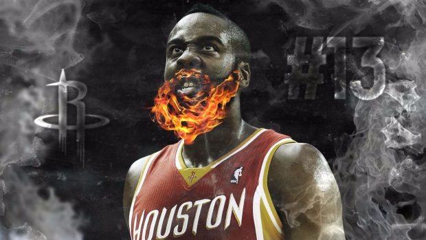 On Fire 4K James Harden Wallpapers.