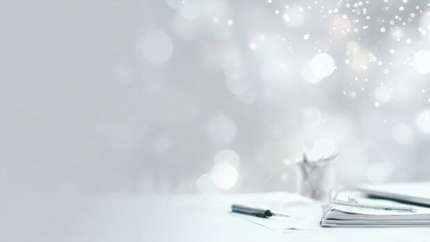 Professional white background designed with a soft glow effect, creating an inviting workspace atmosphere.