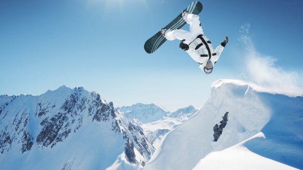 Snowboarding Adventure Wallpaper.