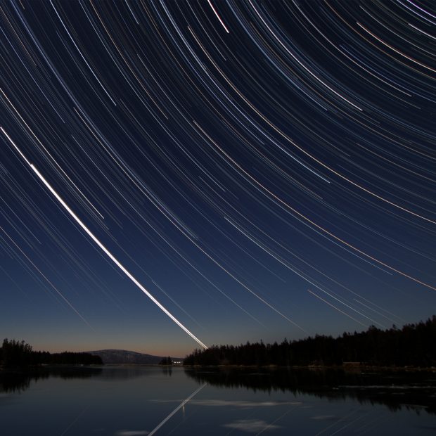 Stars over Acadia iPad 4 wallpaper hd.