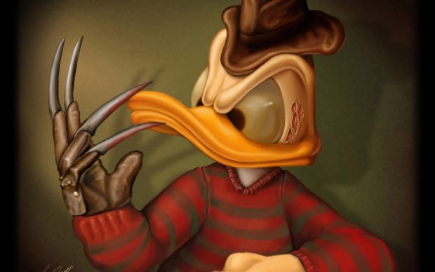 3D donald duck freddy krueger.