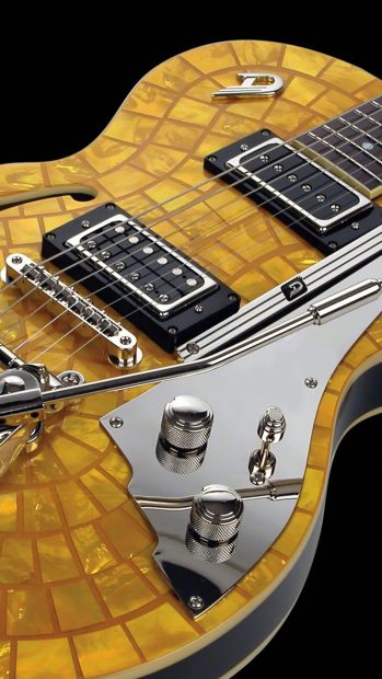3D electric guitar iPhone 7 wallpaper 1080x1920.